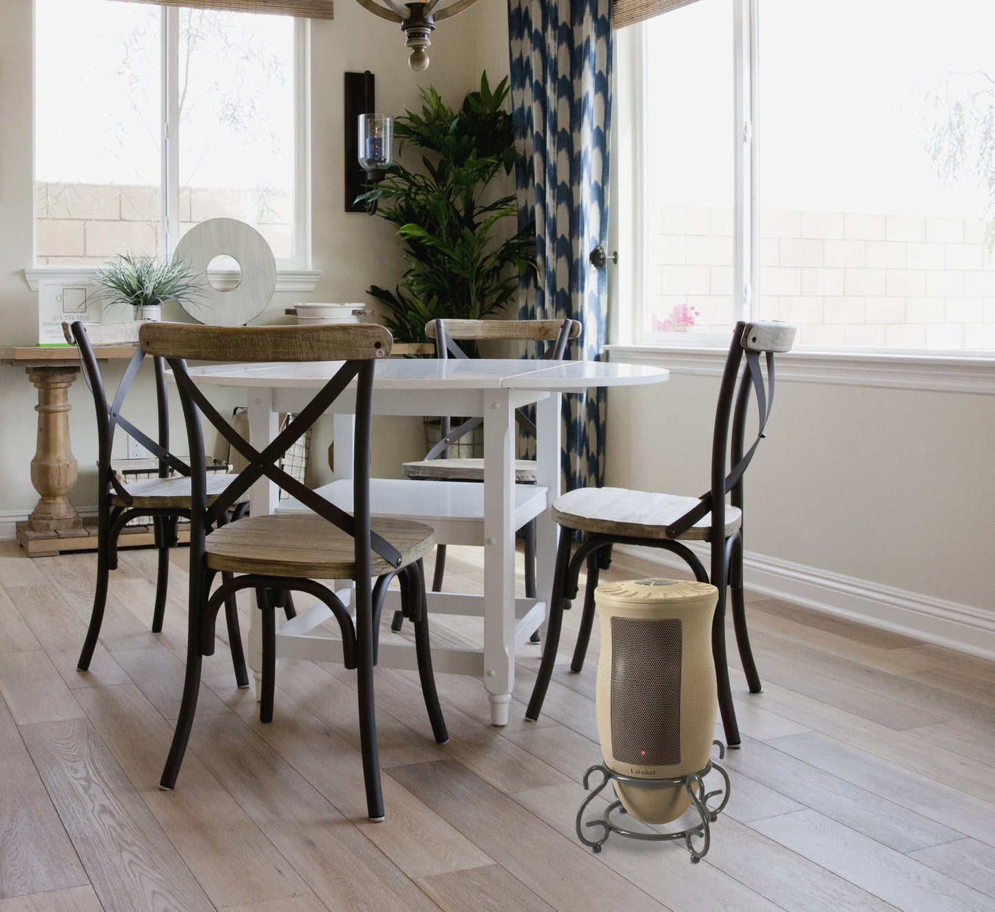 Lasko 1500W Electric Designer Series Ceramic Space Heater with Remote, 6435, Beige