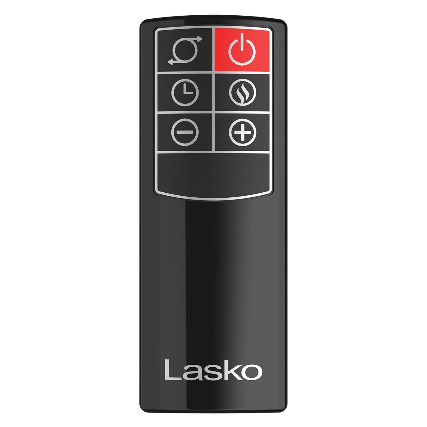 Lasko 1500W Bladeless Tower Heater with Tip Over Switch and Remote Control, CW210, black