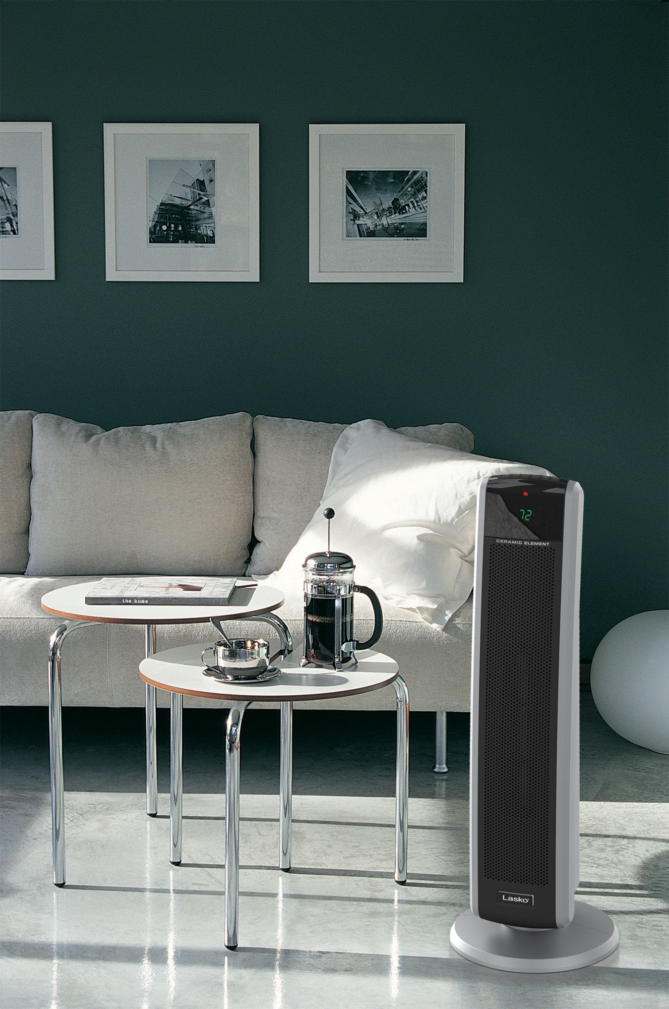 Lasko 5586 1500W Digital Ceramic Tower Space Heater with Remote