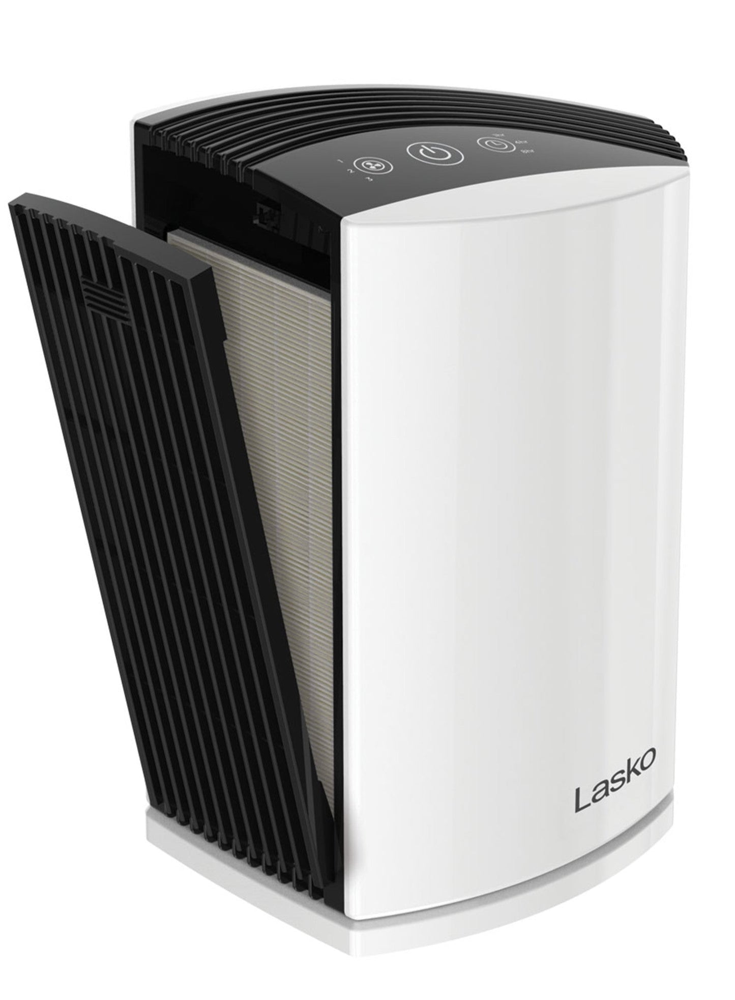 Lasko True HEPA Filter Desktop Air Purifier with Timer, LP200, White