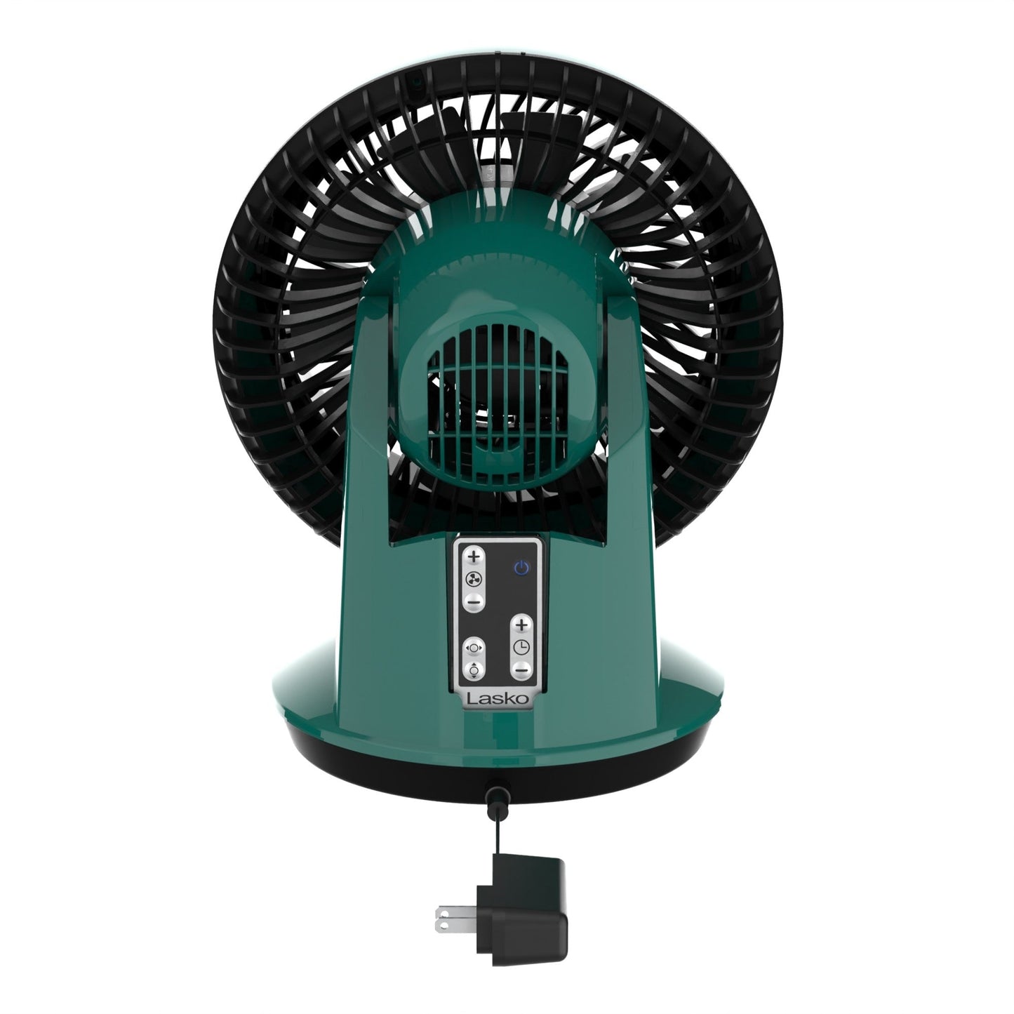 Lasko A12665 Whirlwind EcoQuiet 7" Orbital Motion 12-Speed Air Circulator Fan with Remote Control, Teal
