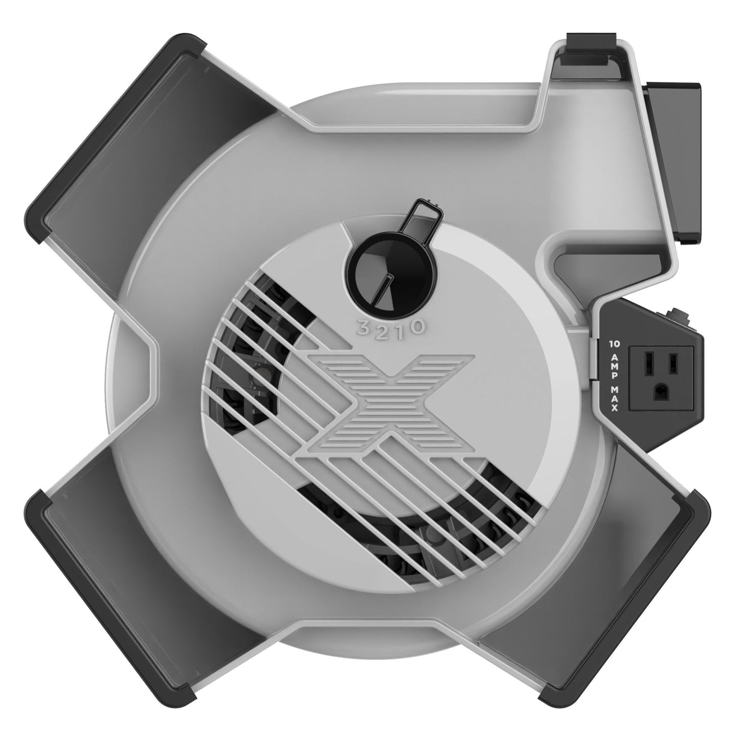 Lasko X-Blower Multi-Position Utility Blower Fan with USB Port, X12904, Gray