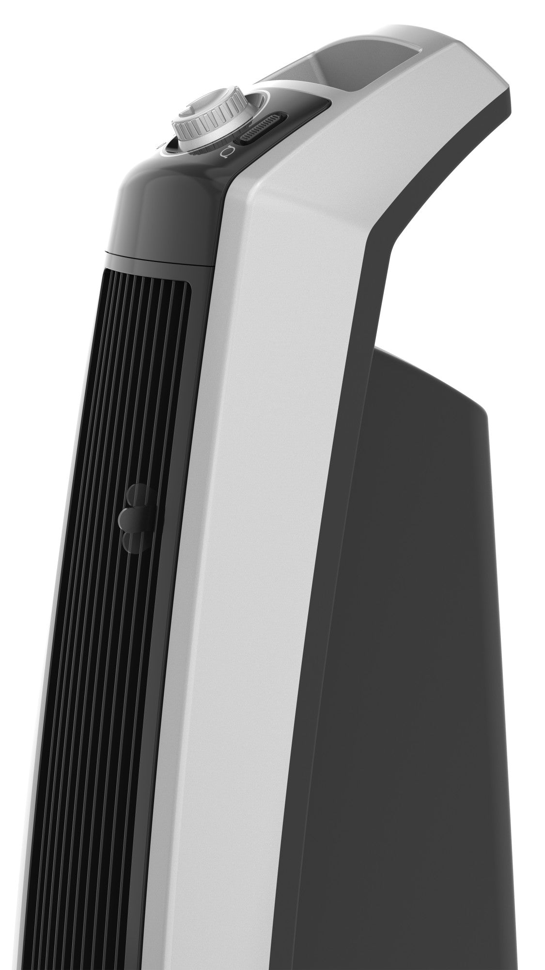 Lasko Oscillating High Velocity Tower Fan with 3 Speeds, U35105, Gray/Black