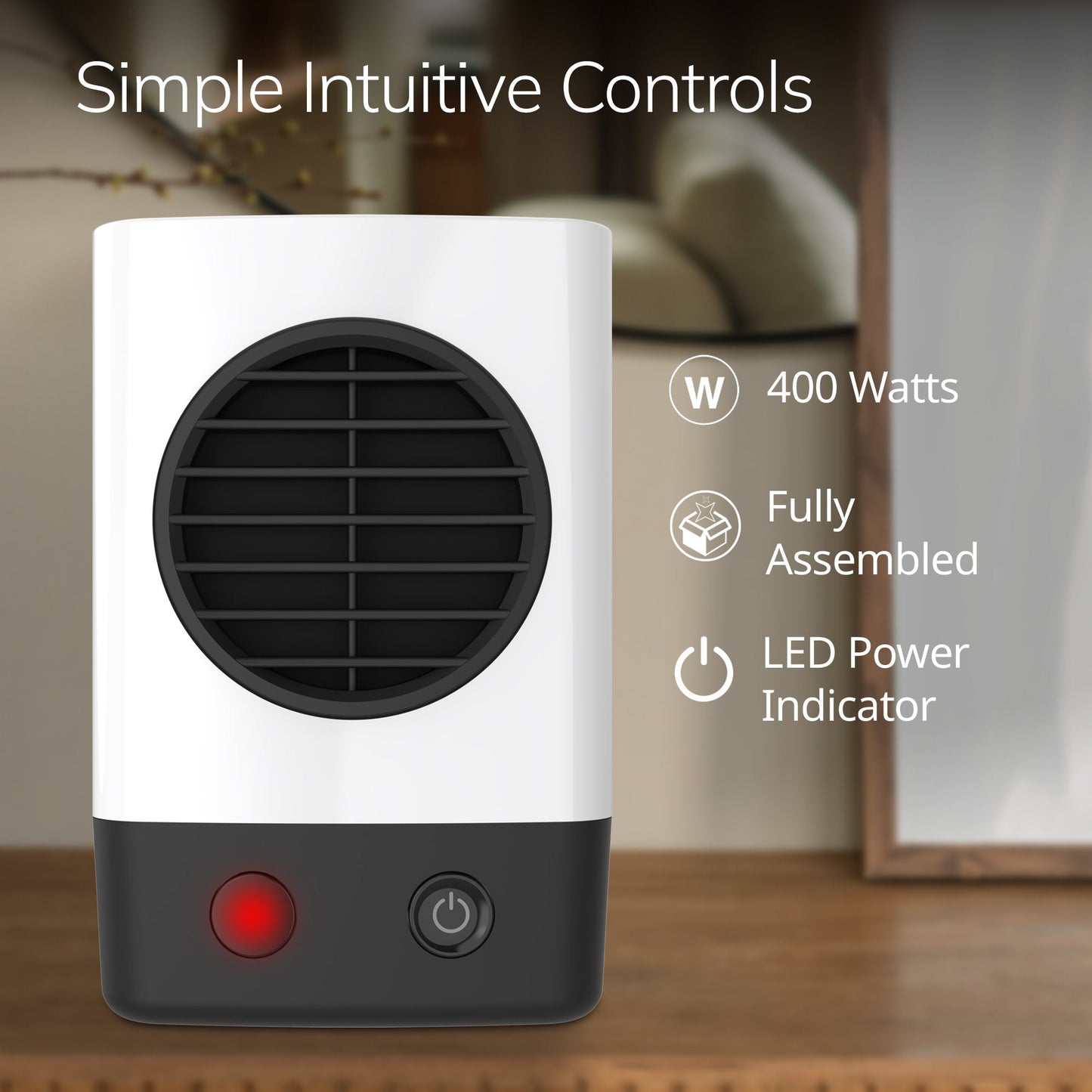 Lasko MyHeat? Mini Personal Ceramic Heater (white)