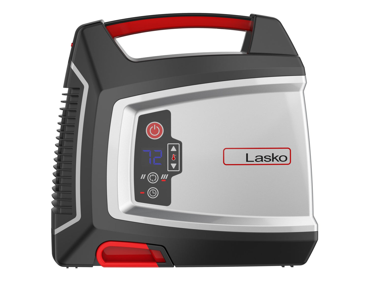Lasko 1500W Elite Collection Ceramic Utility Space Heater with Timer, CU12510, Silver/Black