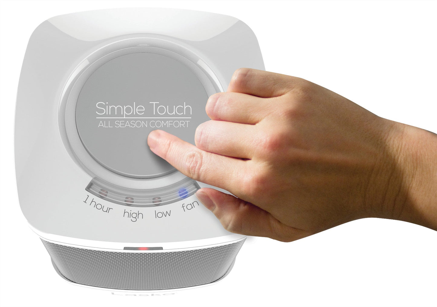 Lasko 1500W Ceramic Bathroom Space Heater with ALCI Safety Plug, CD08210, White