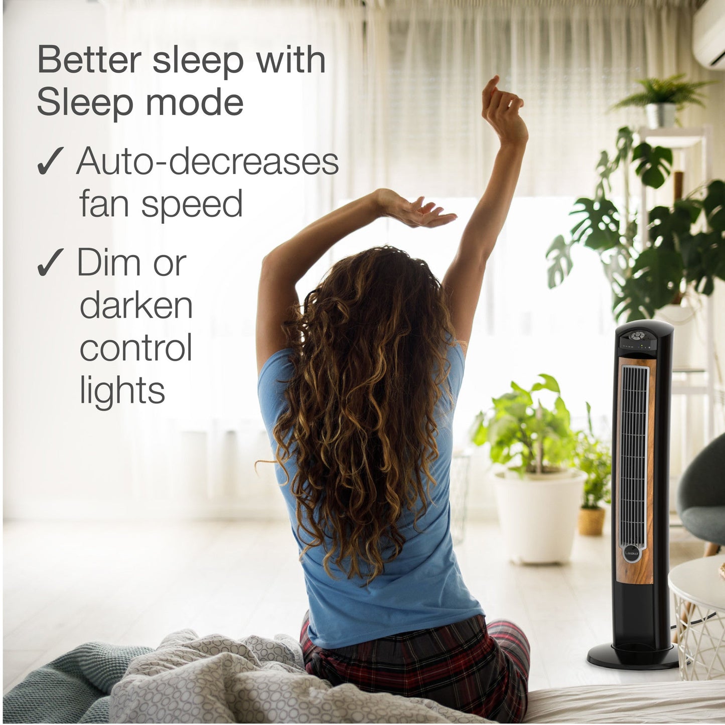 Lasko T42050 42" Wind Curve? Tower Fan with Sleep Mode and Remote Control