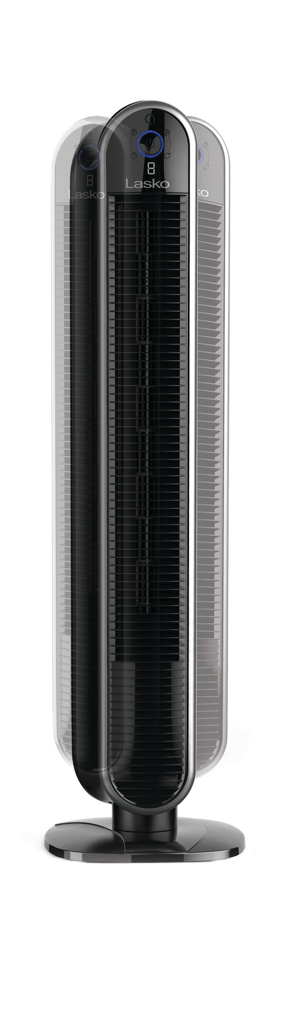 Lasko Aria? T40733 40" 5-Speed WiFi Smart Tower Fan with Dark Mode: black