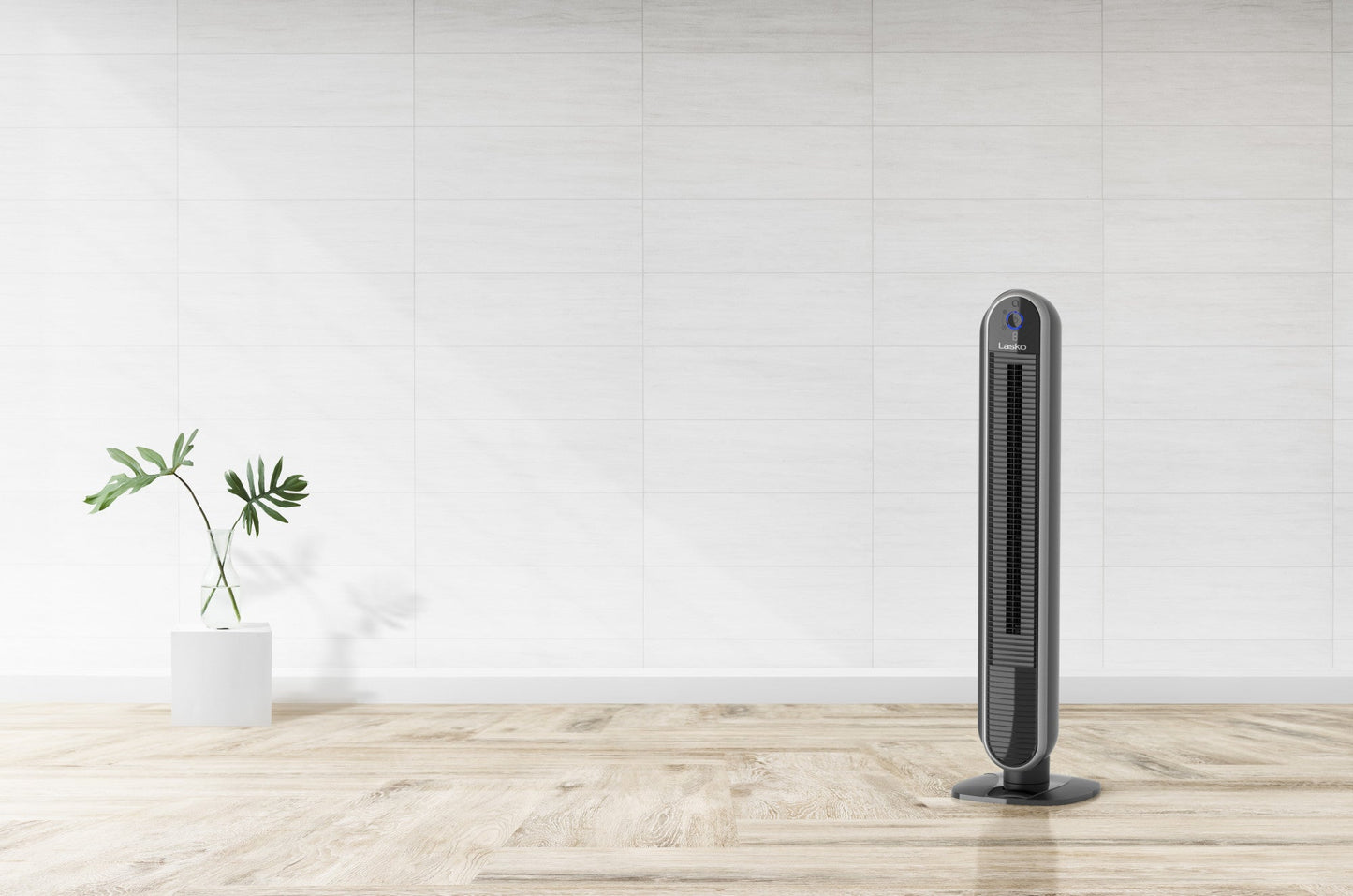 Lasko Aria? T40733 40" 5-Speed WiFi Smart Tower Fan with Dark Mode: black