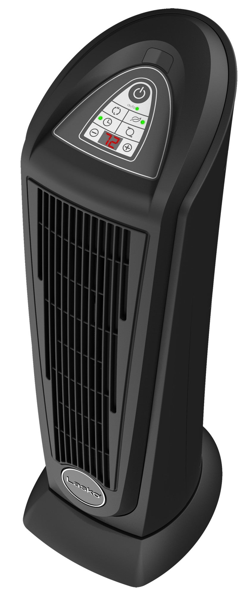 Lasko 1500W Oscillating Ceramic Tower Heater with Remote Control, 751321, Black