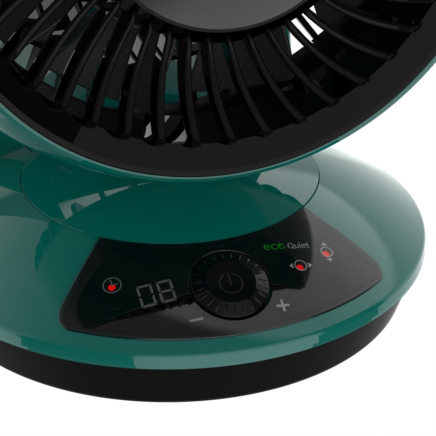 Lasko A12665 Whirlwind EcoQuiet 7" Orbital Motion 12-Speed Air Circulator Fan with Remote Control, Teal