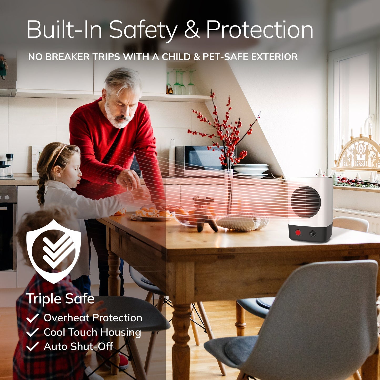 Lasko MyHeat? Mini Personal Ceramic Heater (white)