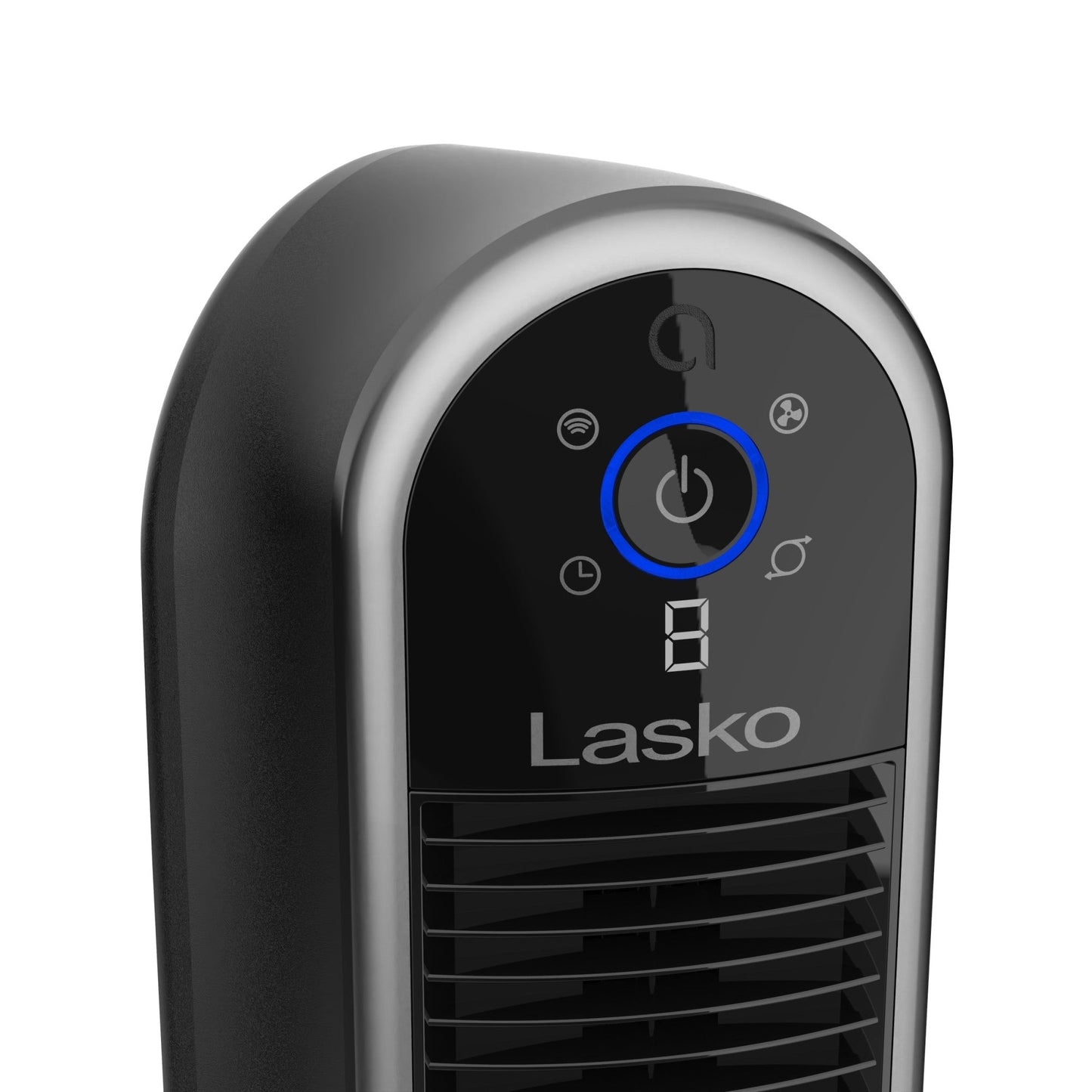 Lasko Aria? T40733 40" 5-Speed WiFi Smart Tower Fan with Dark Mode: black