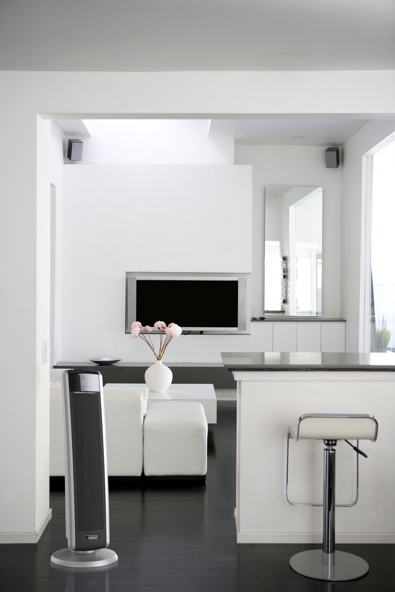 Lasko 5586 1500W Digital Ceramic Tower Space Heater with Remote