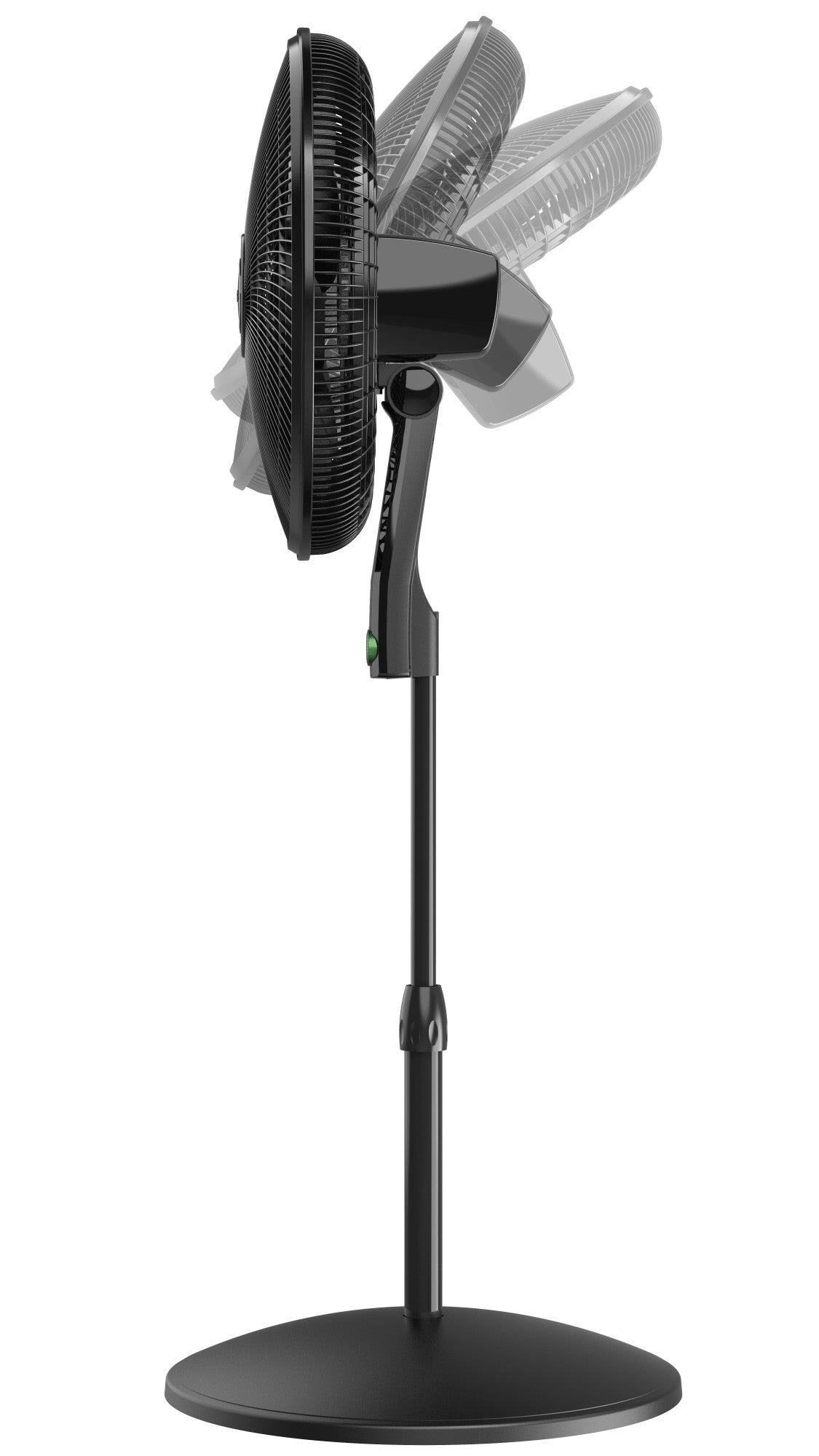 Lasko Oscillating 18-inch EcoQuiet DC Motor 12-Speed Pedestal Fan with Remote Control, Black, S18708