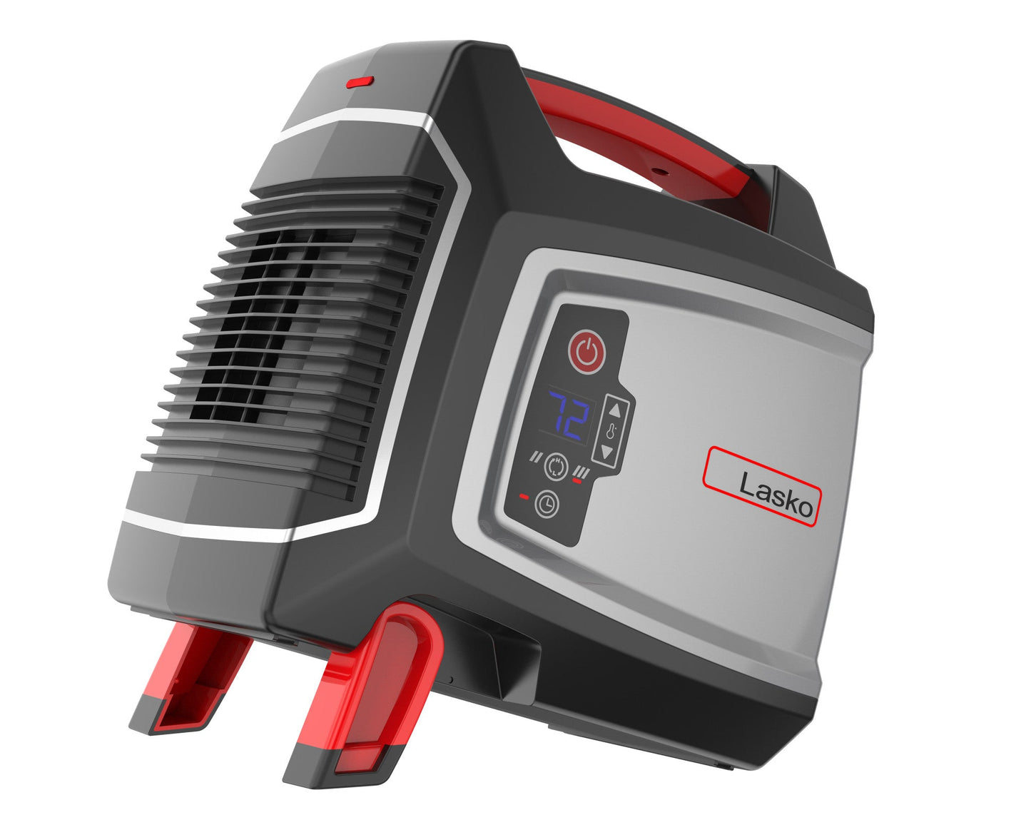 Lasko 1500W Elite Collection Ceramic Utility Space Heater with Timer, CU12510, Silver/Black