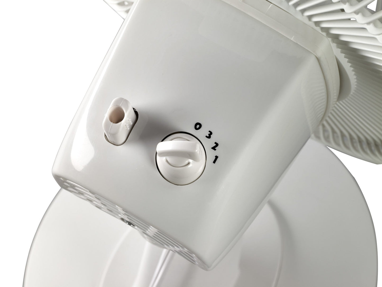 Lasko 12" 3-Speed Oscillating Table Fan with Tilt-Back, 2012, White