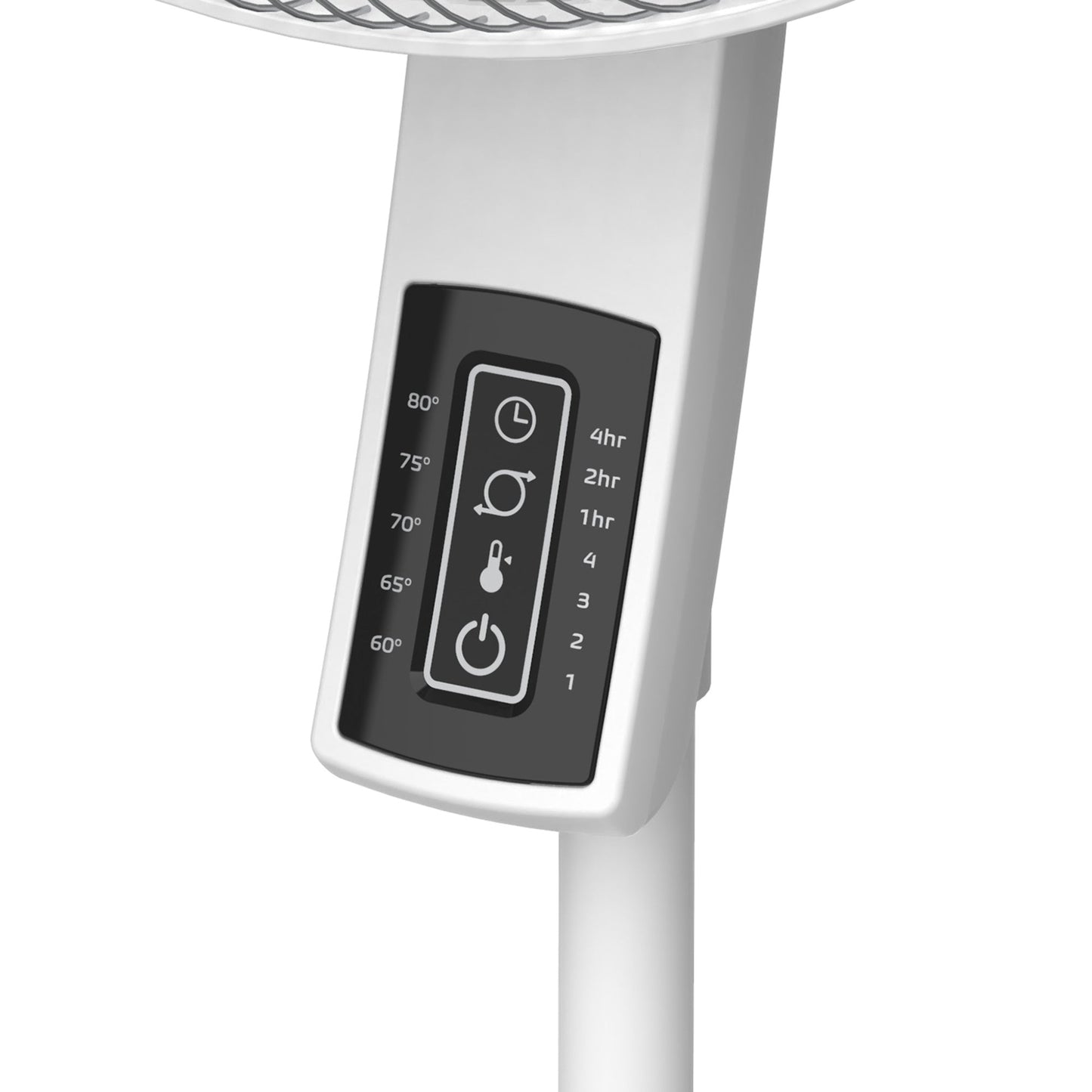 Lasko S16614 16" 4-Speed Oscillating Pedestal Fan with Remote Control: white