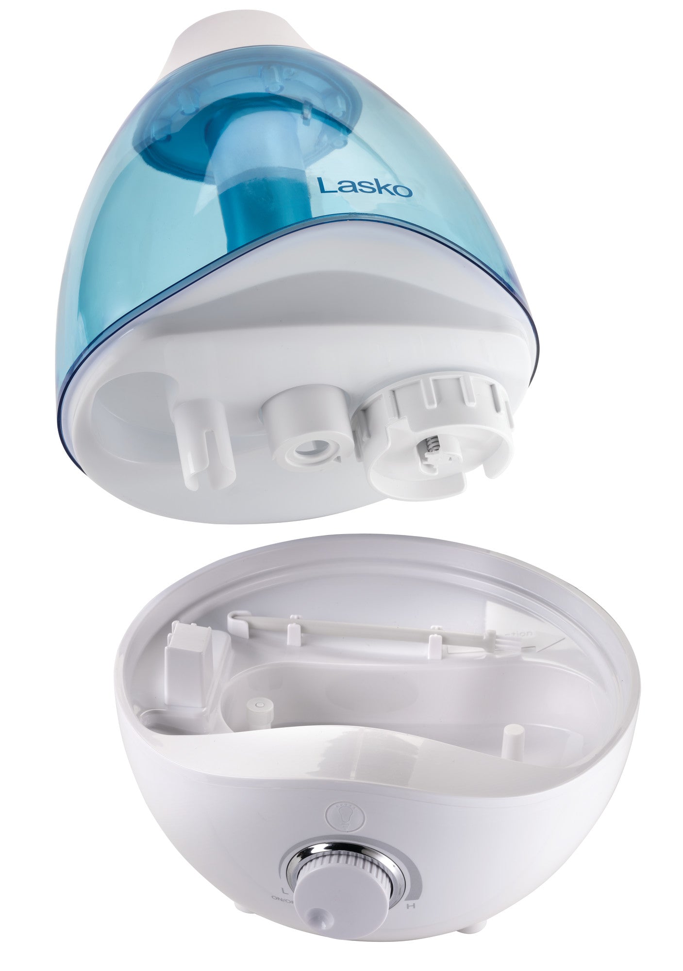 Lasko Ultrasonic Cool Mist Humidifier with Scent Tray and Nightlight, UH200, White and Blue