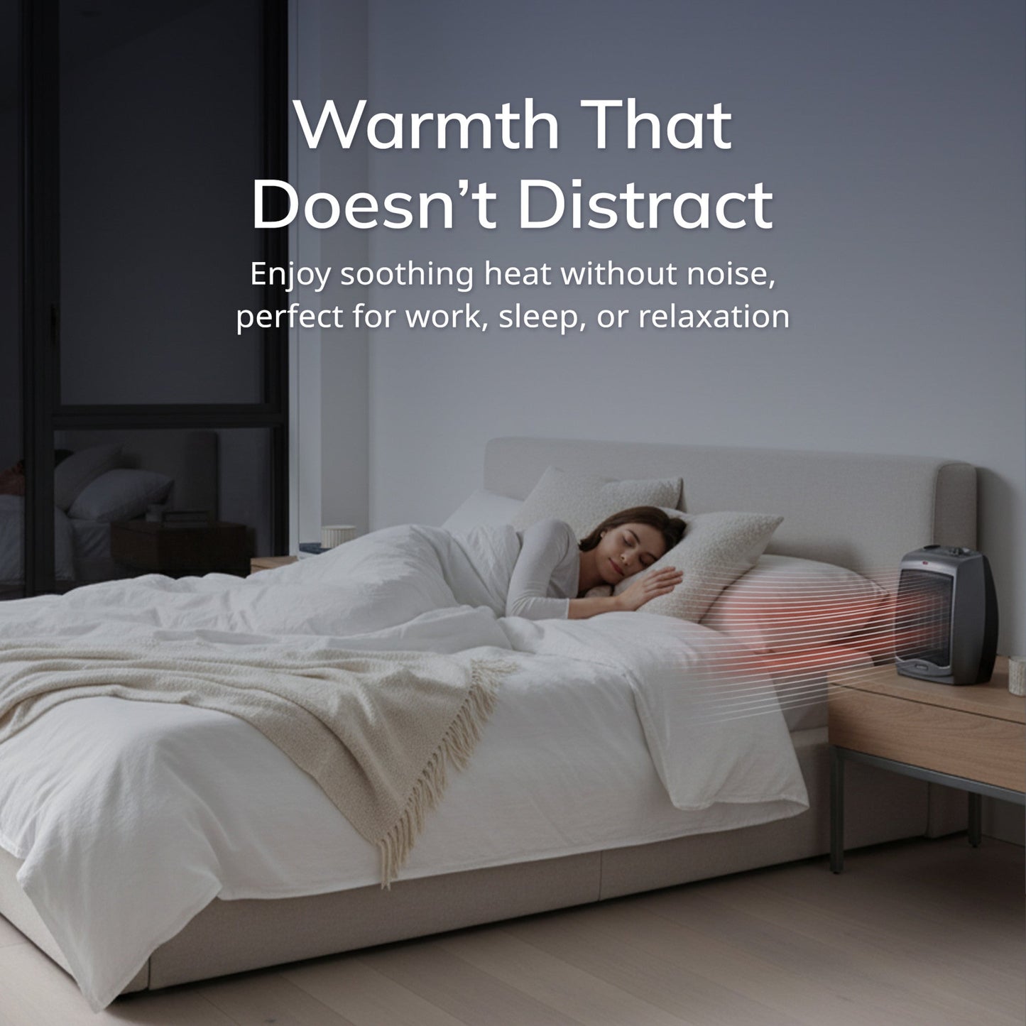 Lasko 1500W 2-Speed Ceramic Space Heater with Tip-Over Safety Switch, 754201, Gray