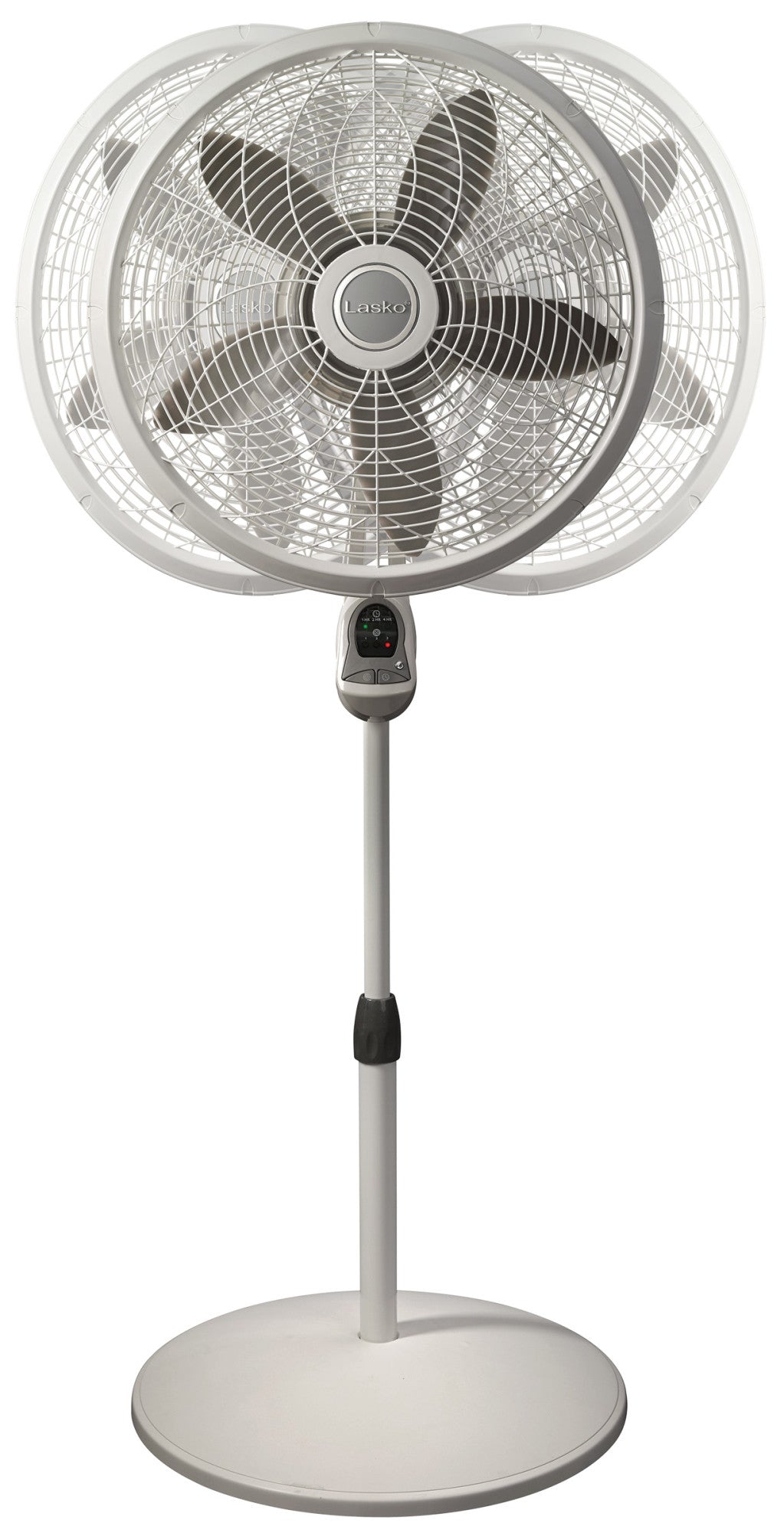 Lasko 18" 3-Speed Elegance & Performance Pedestal Fan with Remote, 1850, White