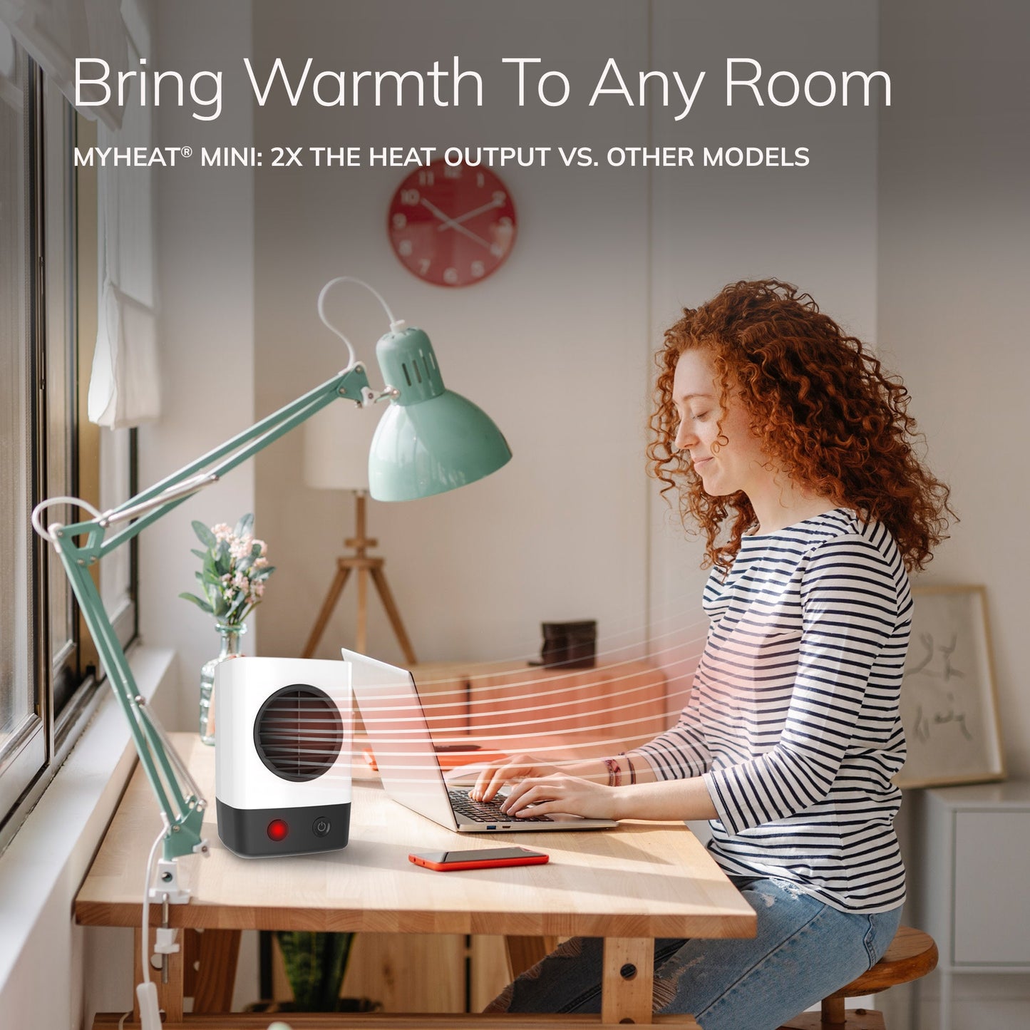 Lasko MyHeat? Mini Personal Ceramic Heater (white)