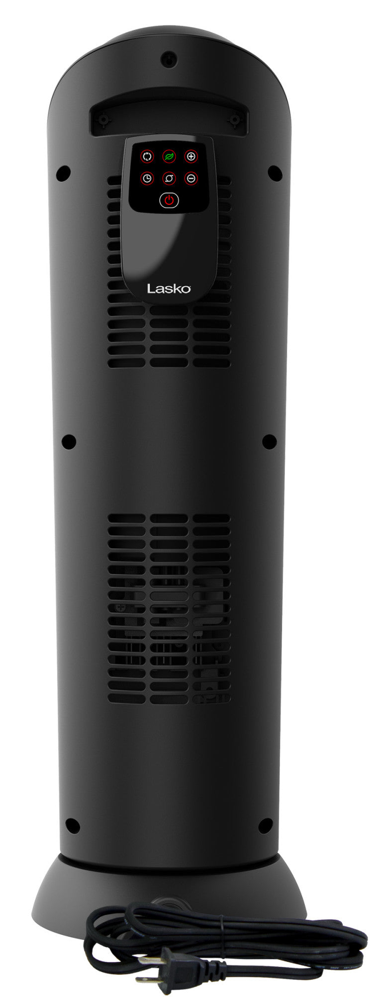 Lasko 1500W Oscillating Ceramic Tower Heater with Remote Control, 751321, Black