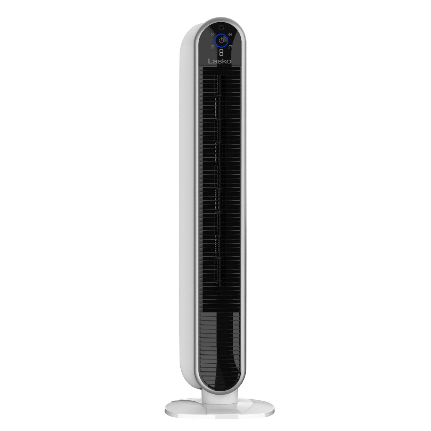 Lasko Aria? T40735 40" 5-Speed WiFi Smart Tower Fan with Dark Mode, White