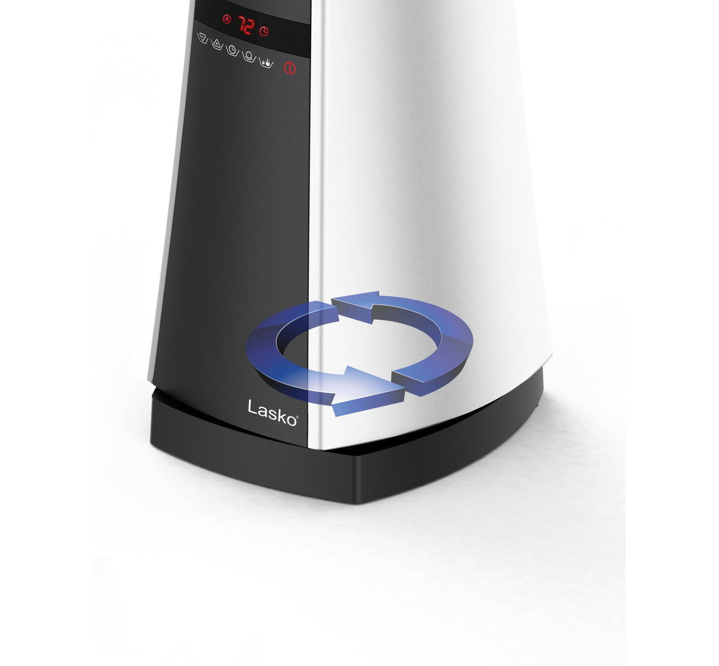 Lasko 1500W Bladeless Ceramic Tower Space Heater with Remote, AW315, Gray