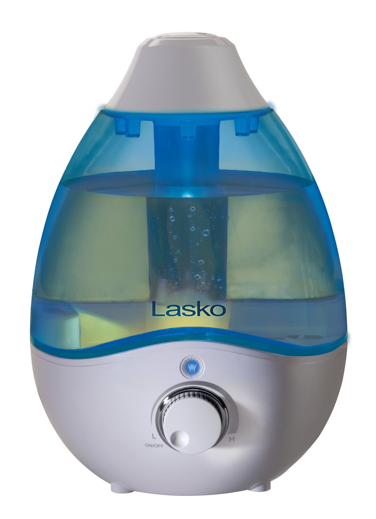 Lasko Ultrasonic Cool Mist Humidifier with Scent Tray and Nightlight, UH200, White and Blue