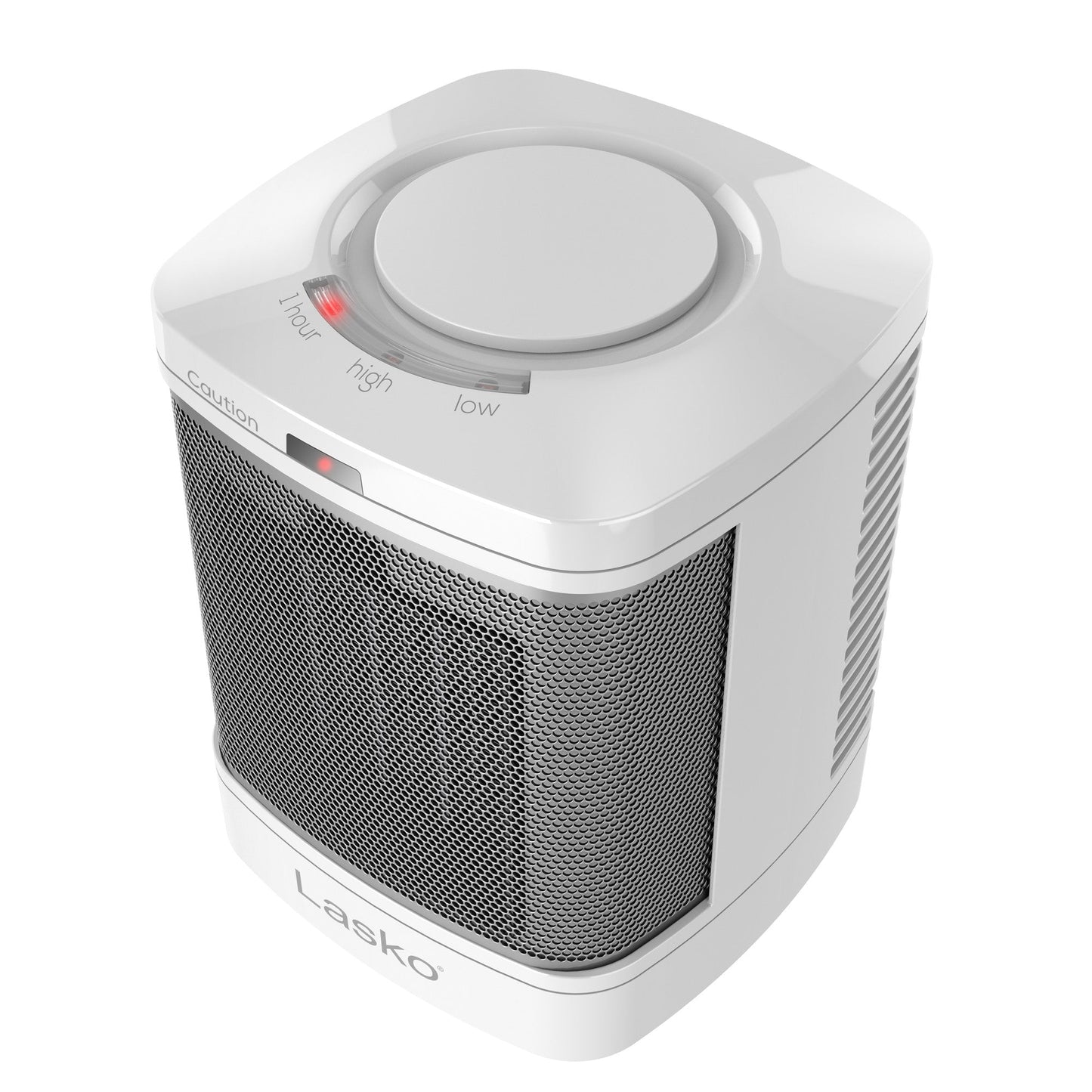 Lasko 1500W Bathroom Space Heater with ALCI Safety Plug and Timer, CD08200, White