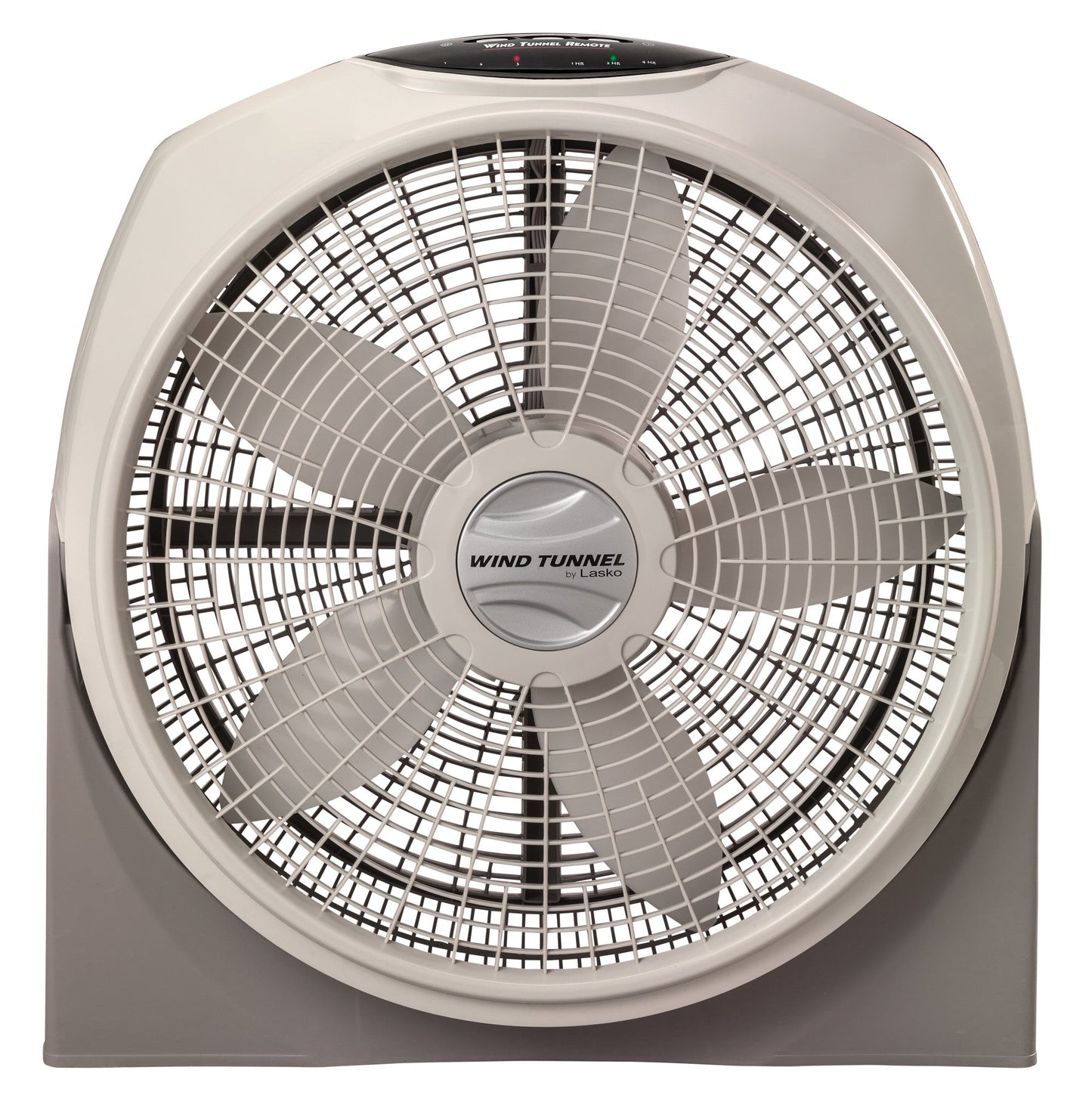 Lasko 20" Wind Tunnel 3-Speed Fan with Remote, A20700, Gray