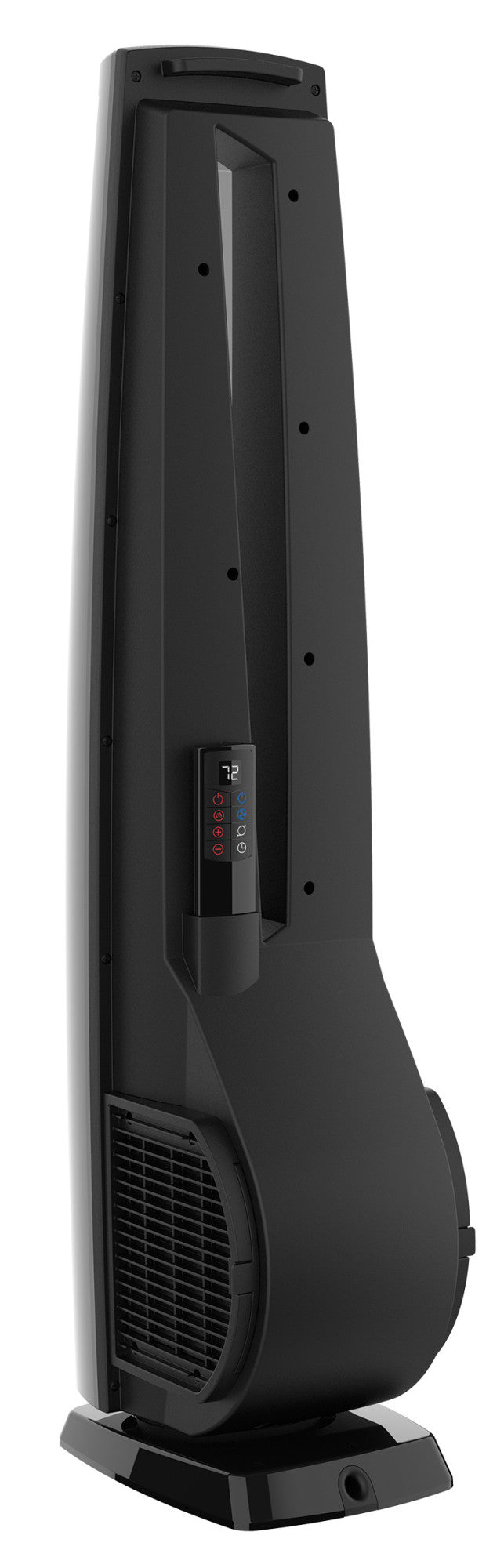 Lasko 1500W Electric Oscillating All Season Tower Fan and Space Heater with Remote, FHV801, Black