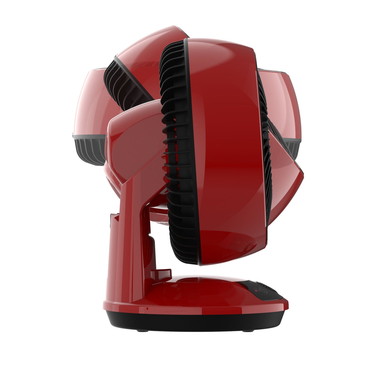 Lasko A12669 Whirlwind EcoQuiet 7" Orbital Motion 12-Speed Air Circulator Fan with Remote Control, Red