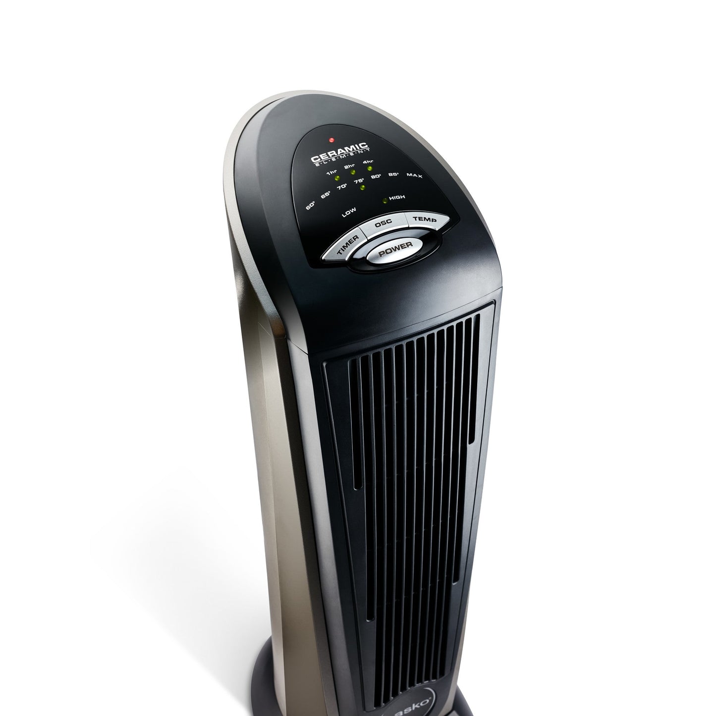 Lasko Electric Oscillating Ceramic Tower Space Heater with Remote Control, 751320, Black