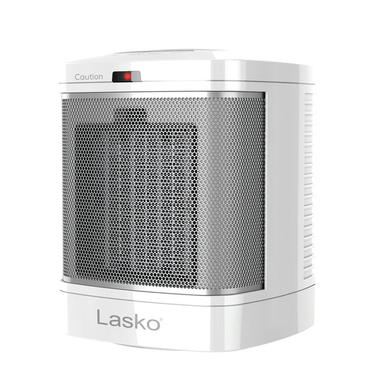 Lasko 1500W Ceramic Bathroom Space Heater with ALCI Safety Plug, CD08210, White