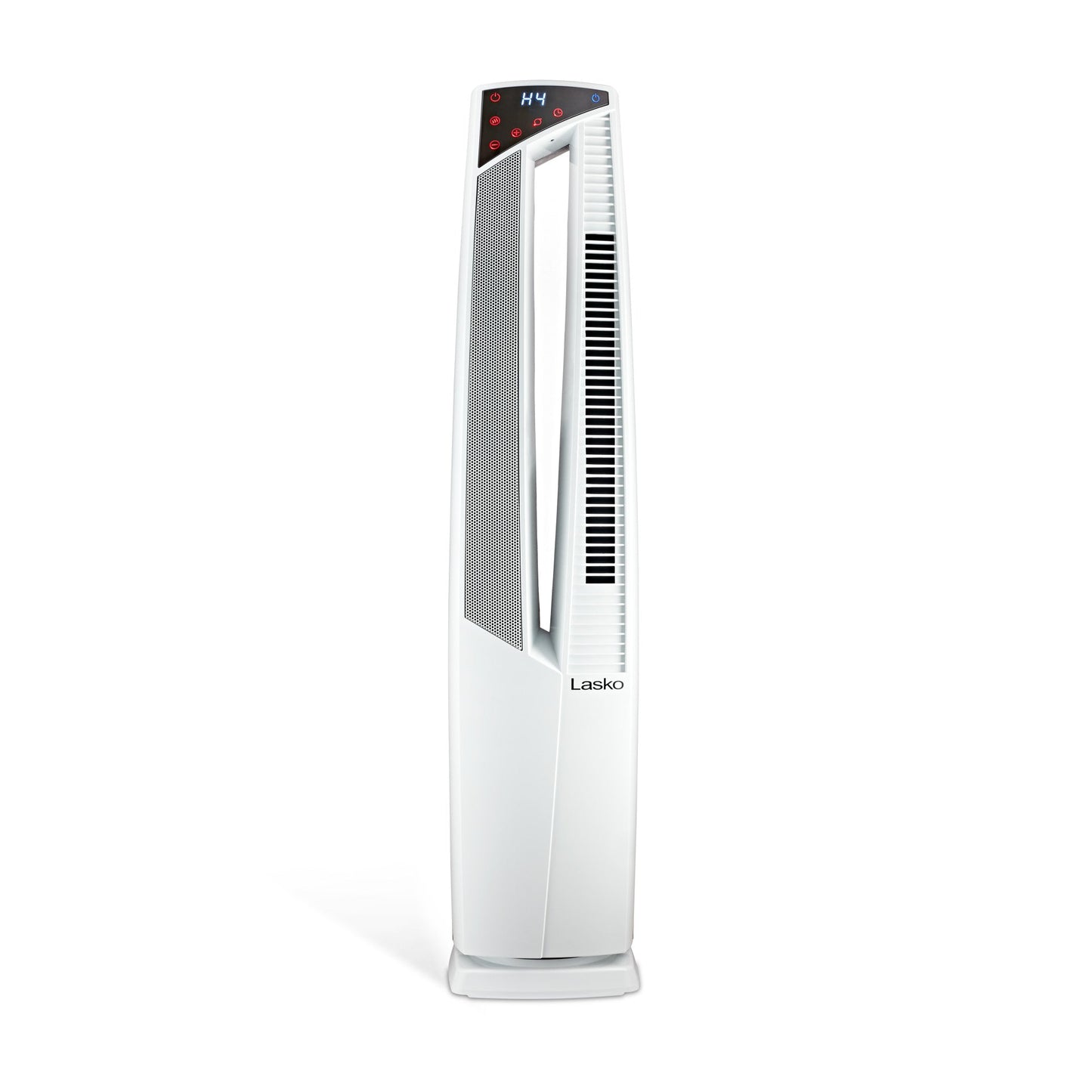Lasko All Season High Velocity Hybrid Tower Fan and Space Heater in One with Remote Control, FHV820, White