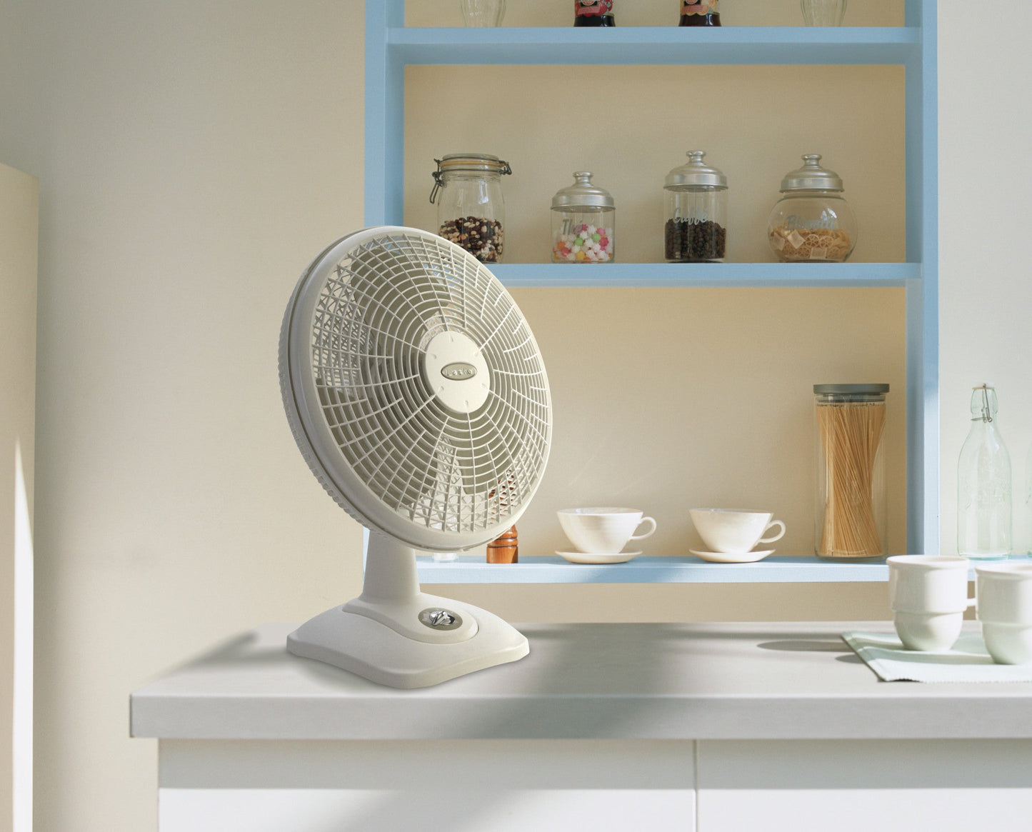 Lasko 16" 3-Speed Oscillating Performance Table Fan with Tilt-back, 2506, White