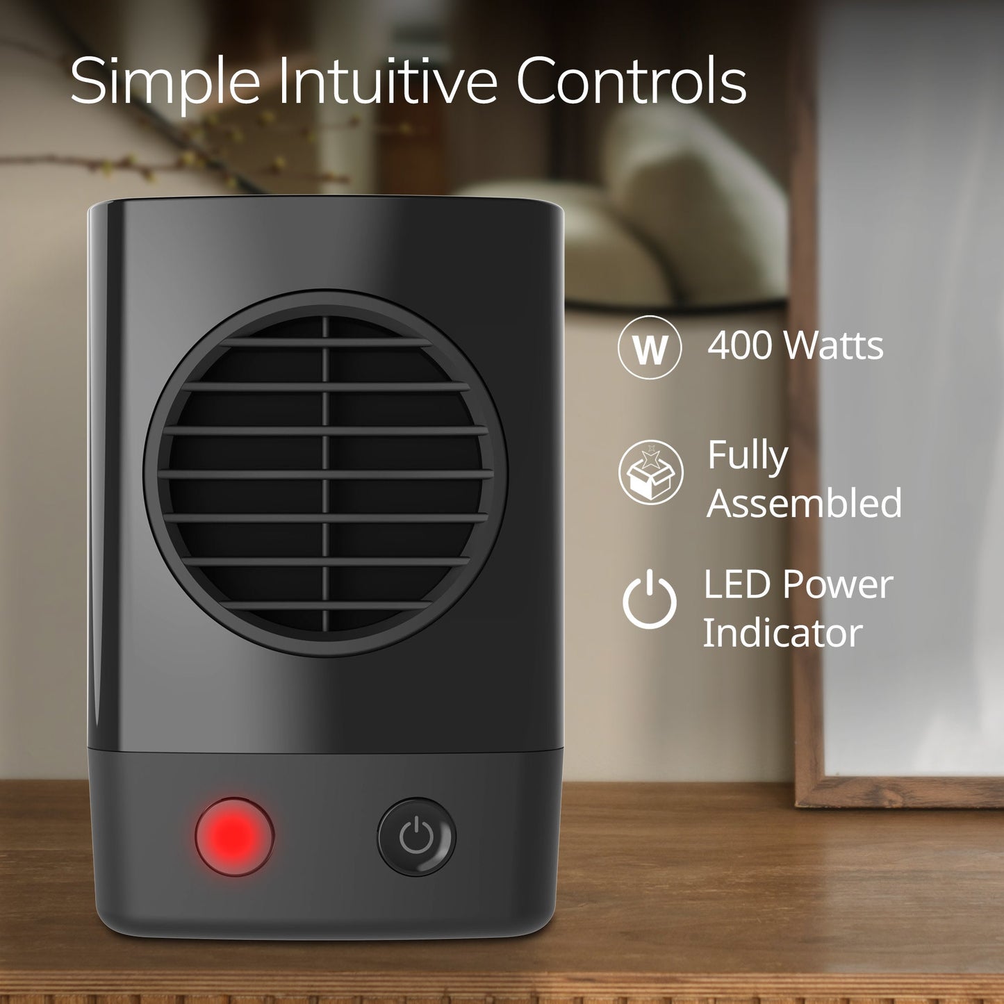 Lasko MyHeat? Mini Personal Ceramic Heater (black)