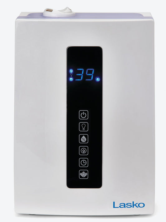 Lasko Quiet Ultrasonic Digital Warm and Cool Mist Humidifier, UH300, White