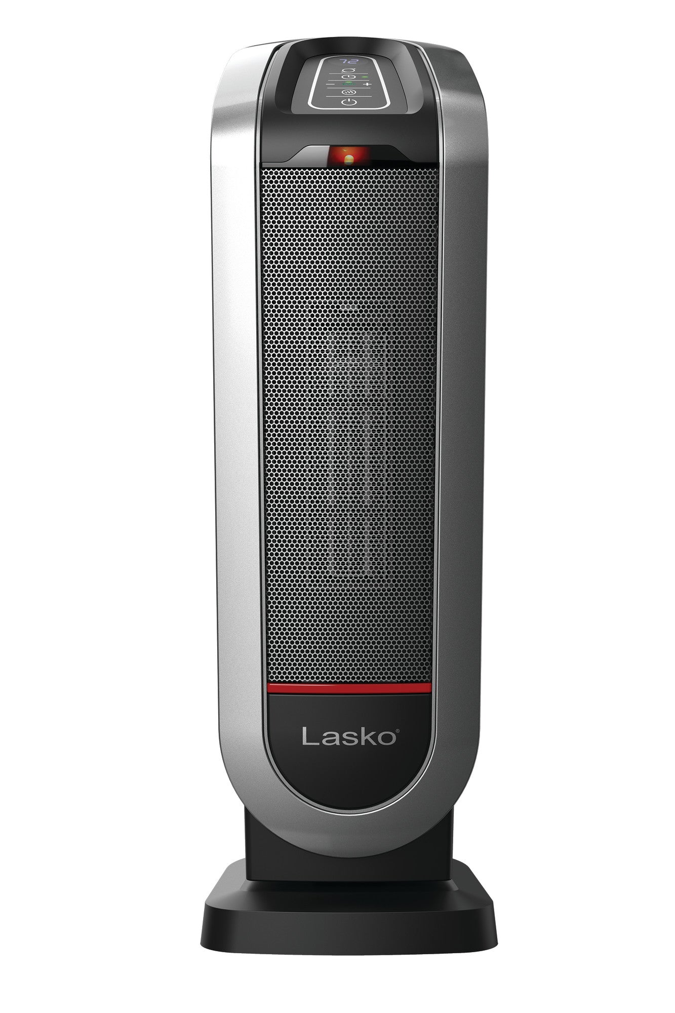 Lasko 1500W Oscillating Ceramic Tower Space Heater with Timer and Remote, CT22425, Black