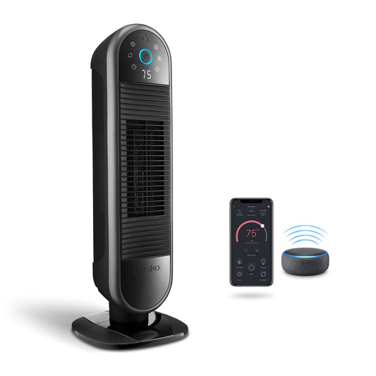 Lasko Aria? AR122 22" ThermaSMART Ceramic Tower Heater, Black