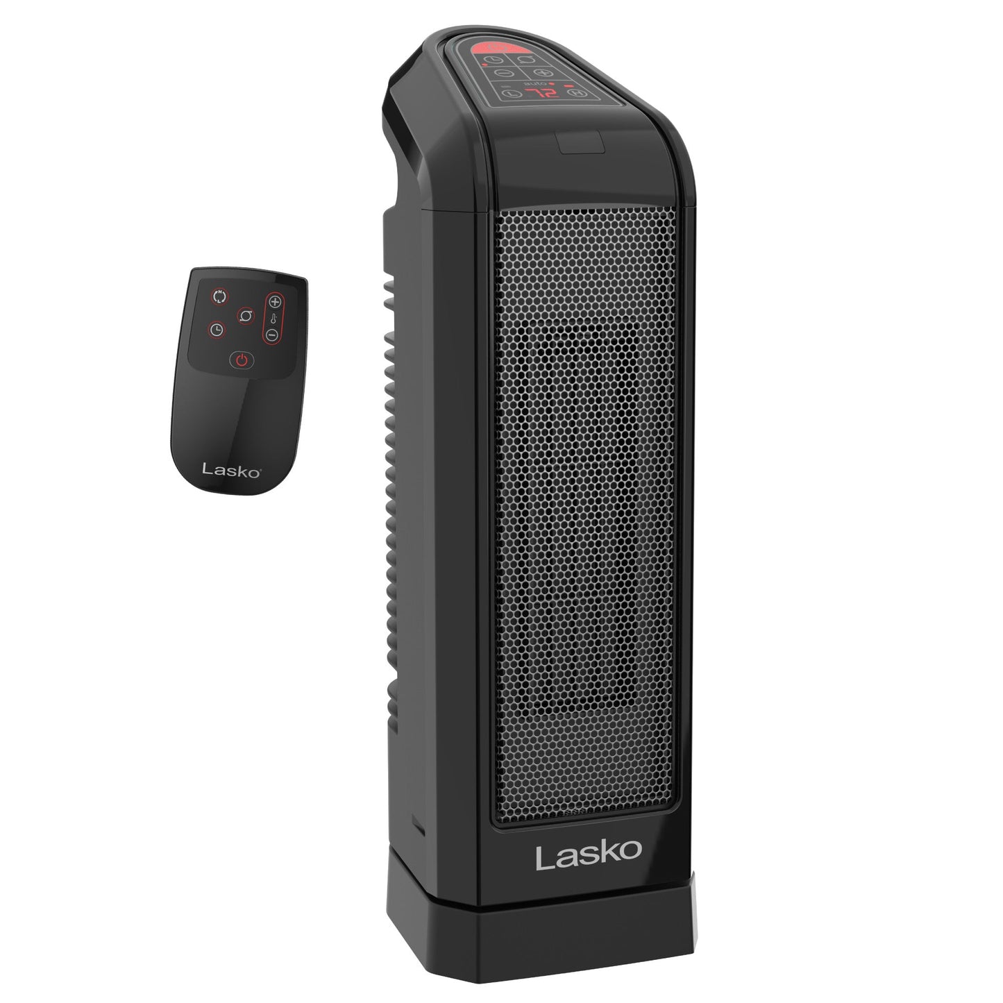 Lasko 1500W Ceramic Tower Space Heater with Remote, CT16670, Black