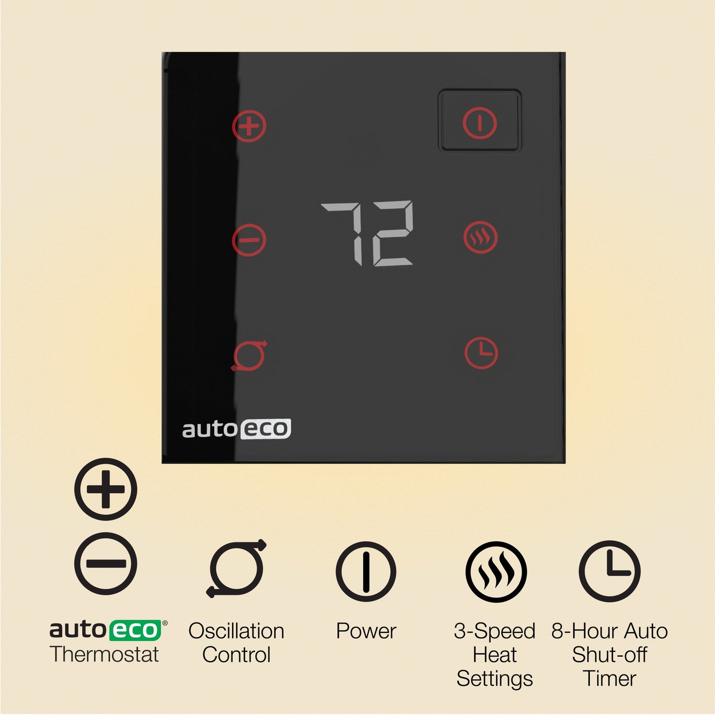 Lasko Elite Collection 1500W Ceramic Tower Space Heater with Tip-Over Switch, CT22445