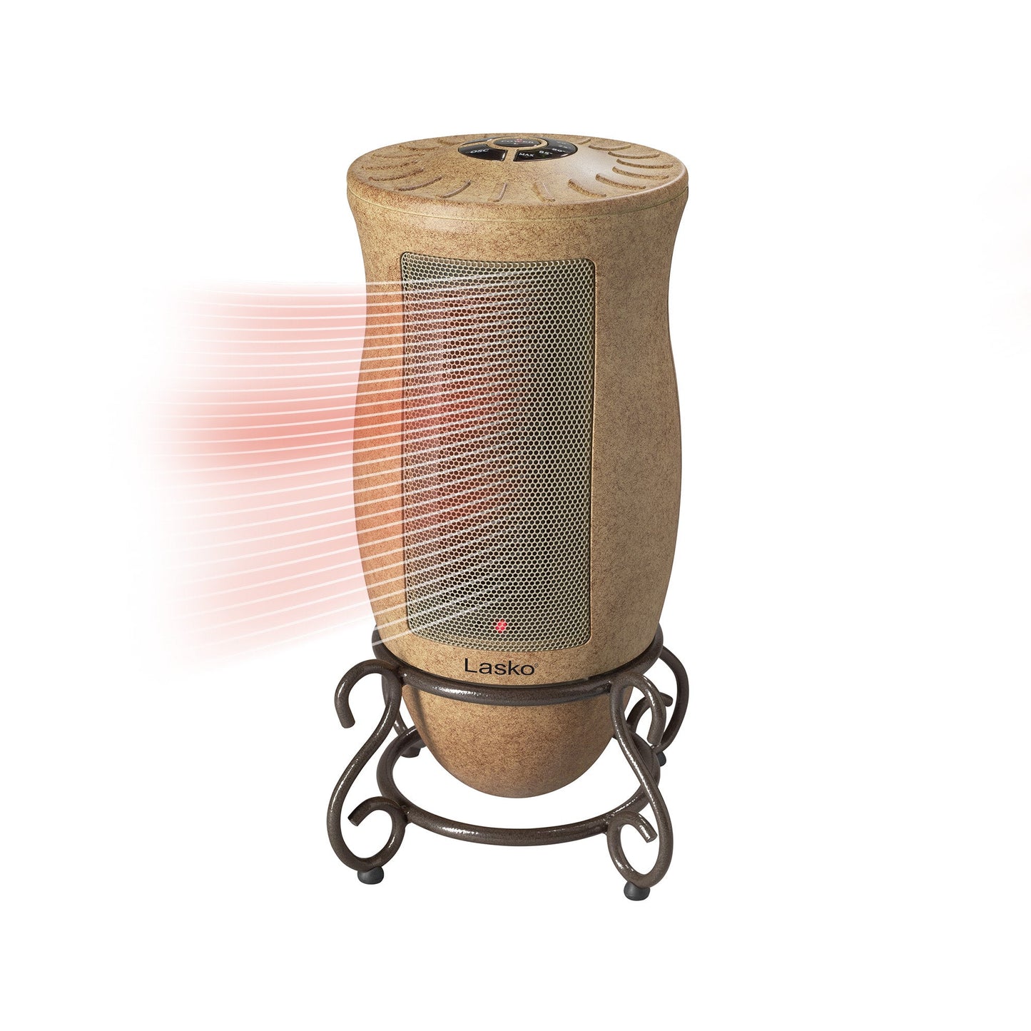 Lasko 1500-Watt Designer Series Oscillating Electric Ceramic Space Heater with Timer and Adjustable Thermostat, Beige, 6405