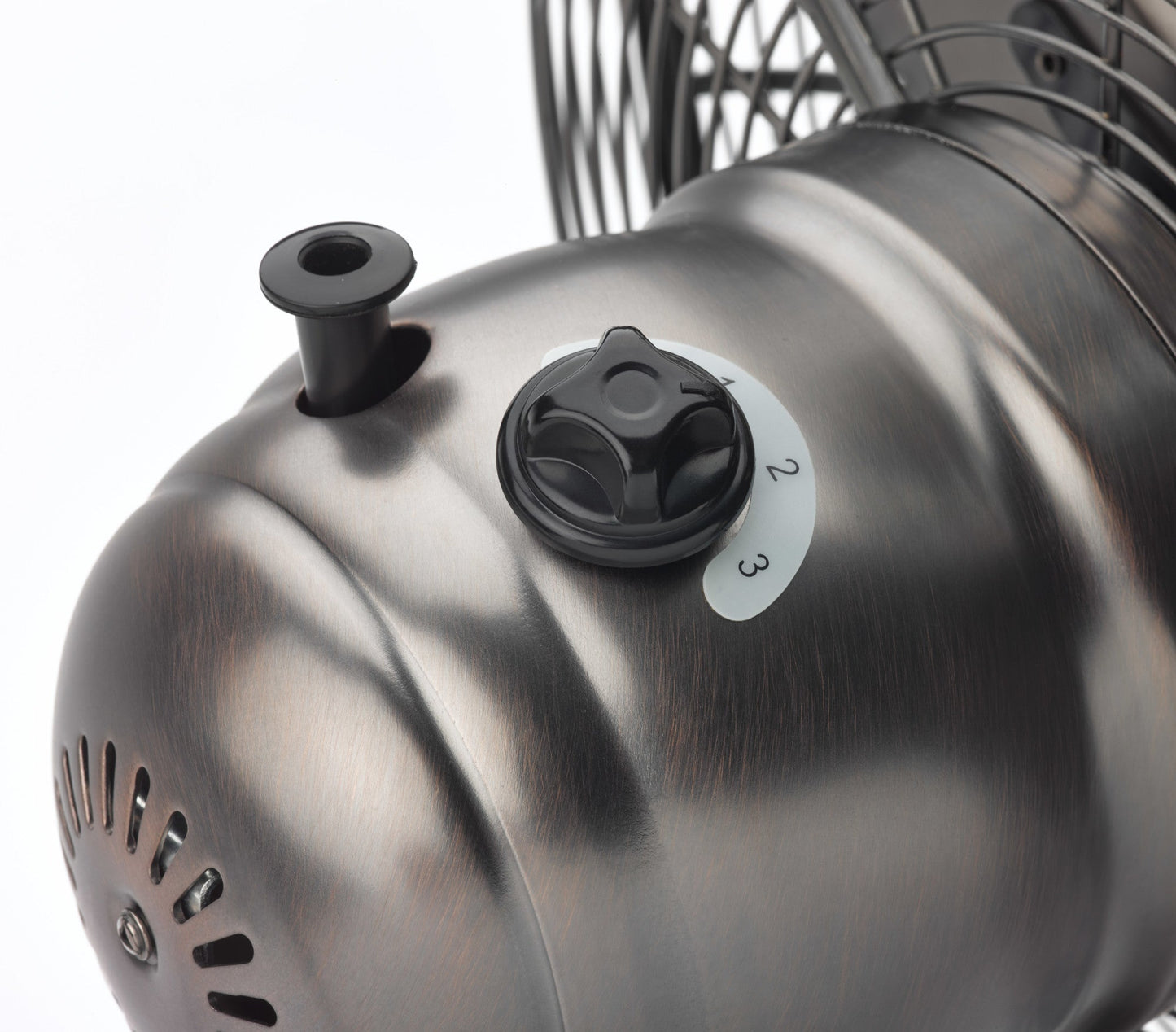 Lasko 12" 3-Speed Oscillating Classic Metal Table Fan with Tilt-Back, R12210, Bronze