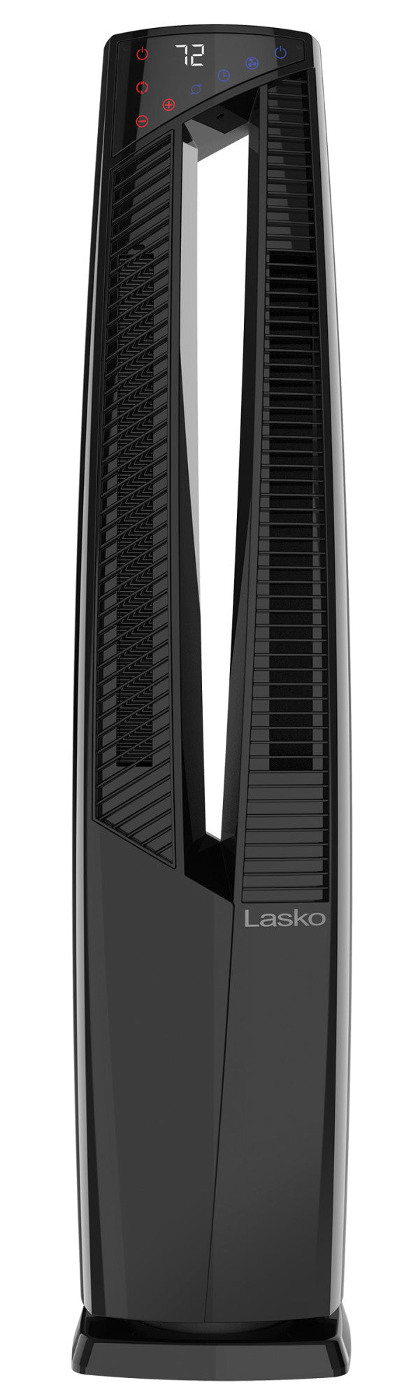 Lasko 1500W Electric Oscillating All Season Tower Fan and Space Heater with Remote, FHV801, Black