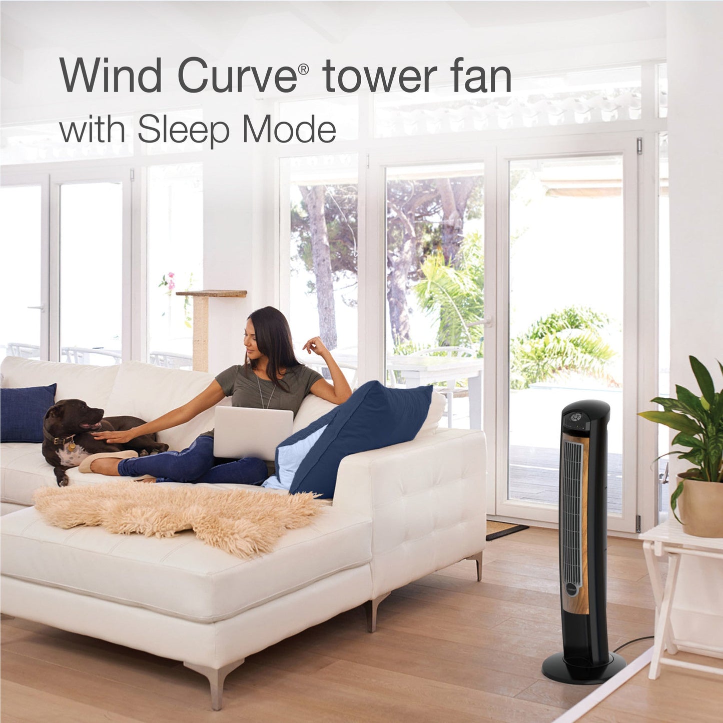 Lasko T42050 42" Wind Curve? Tower Fan with Sleep Mode and Remote Control