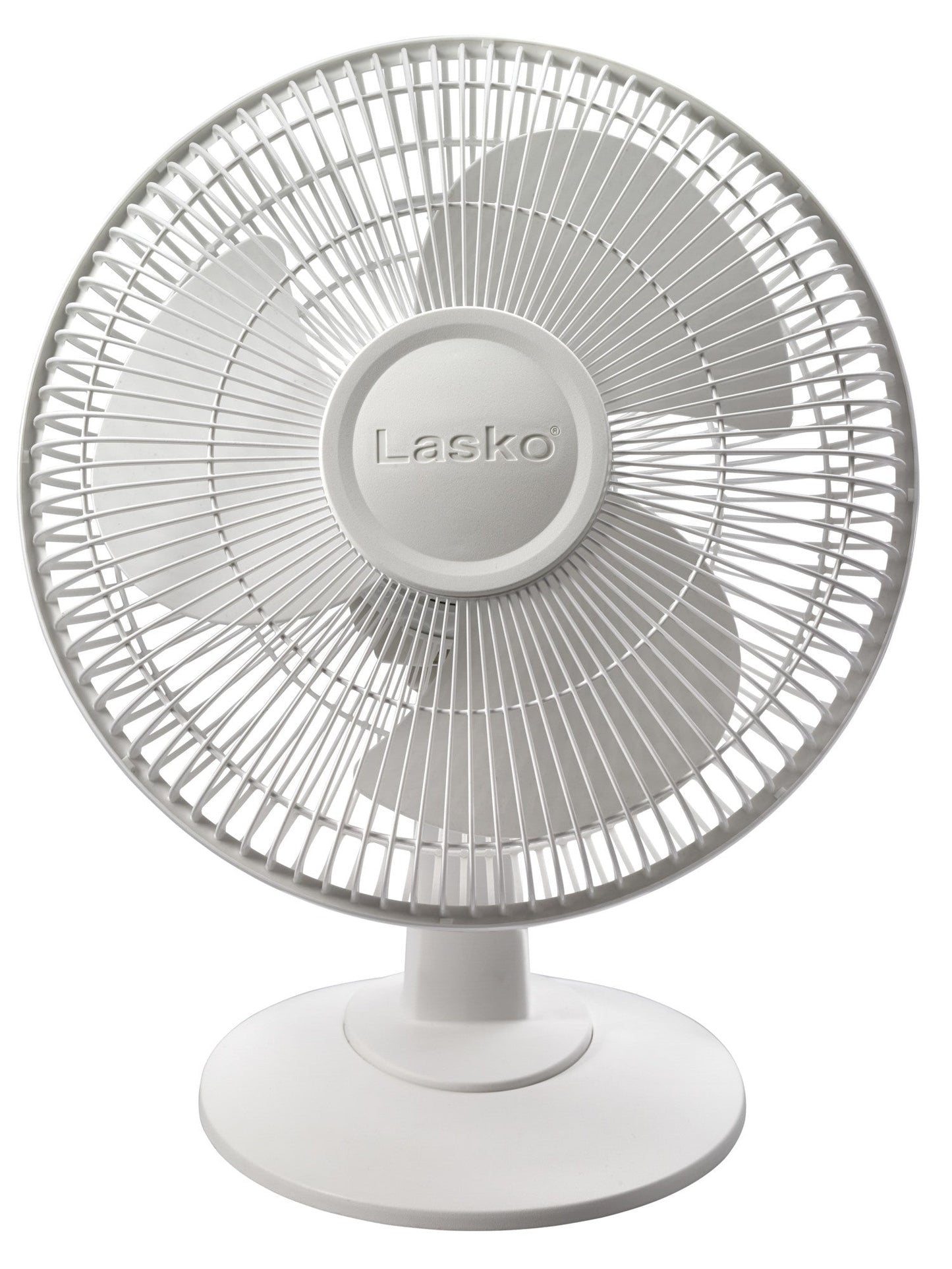 Lasko 12" 3-Speed Oscillating Table Fan with Tilt-Back, 2012, White