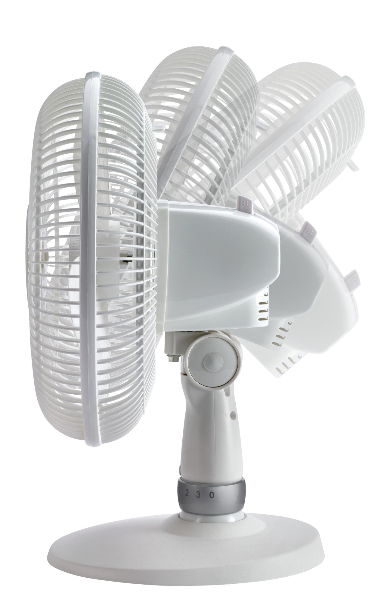 Lasko 12" Oscillating 3-Speed Personal Table Fan, D12225, White